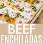 Beef Enchiladas Pin Image