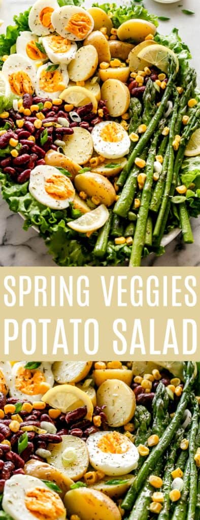 Spring Vegetable Potato Salad with Lemon Dijon Vinaigrette - Diethood