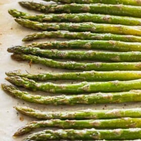 Easy Oven Roasted Asparagus Recipe with Hollandaise Sauce