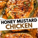 Honey Mustard Chicken collage pinterest image