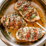 Hasselback Tuscan Baked Chicken Breasts