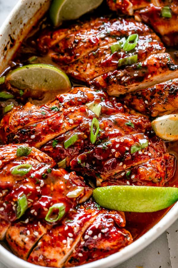 Honey Sriracha Chicken - Diethood