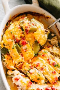 Jalapeno Popper Baked Chicken Breasts - Low-Carb Chicken Dinner