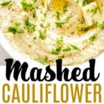 Mashed Cauliflower Pin Image