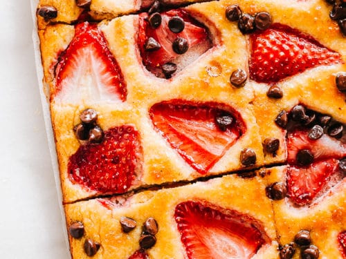 Strawberry Sheet-Pan Pancakes