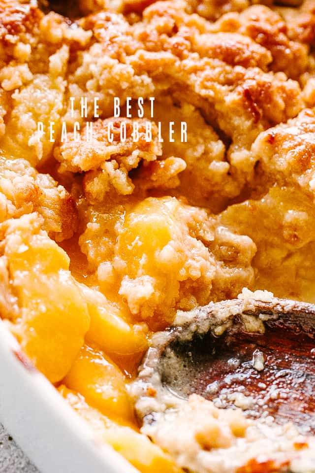 The Best Peach Cobbler Recipe Diethood Click here to pin this recipe. easy peach cobbler