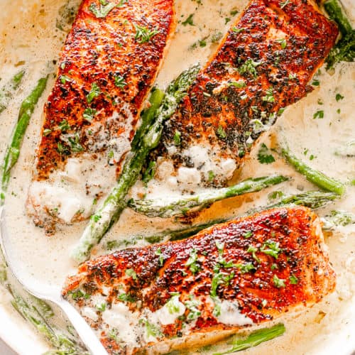 Garlic Dijon Salmon Recipe | Easy Low Carb Dinner Idea!