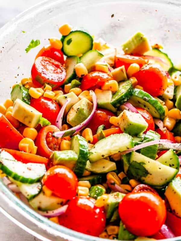 Corn Salad with Lime Cumin Vinaigrette