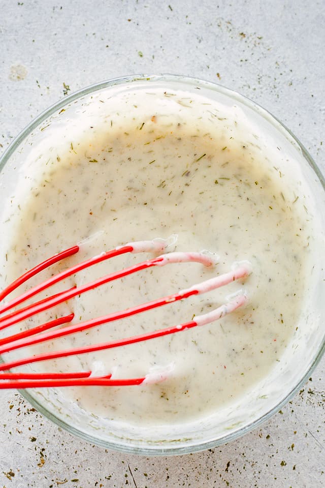 Mayonnaise salad dressing for coleslaw.