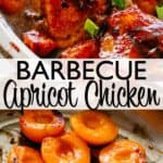 Apricot Chicken with Barbecue Sauce Pin Image