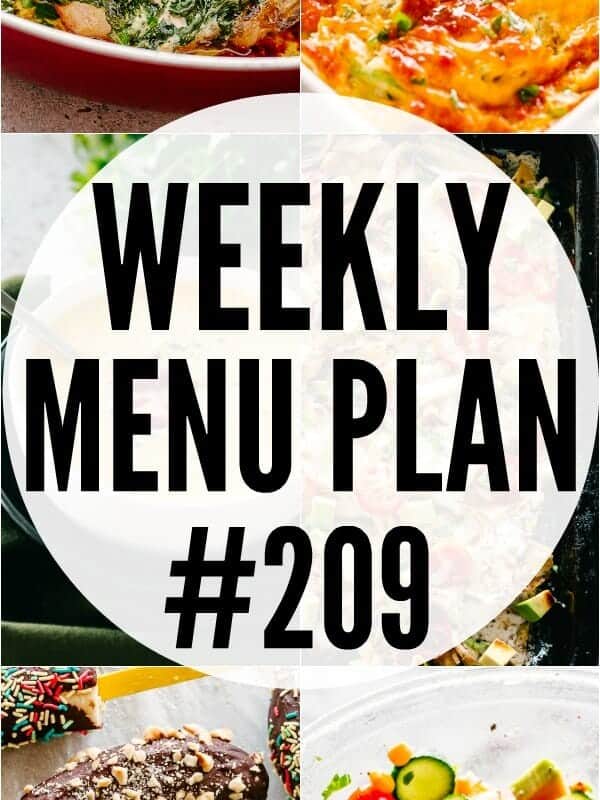 WEEKLY MENU PLAN 209 PIN IMAGE