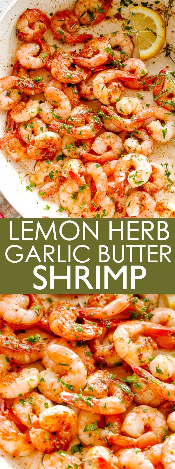 Lemon Herb Garlic Butter Shrimp - Diethood