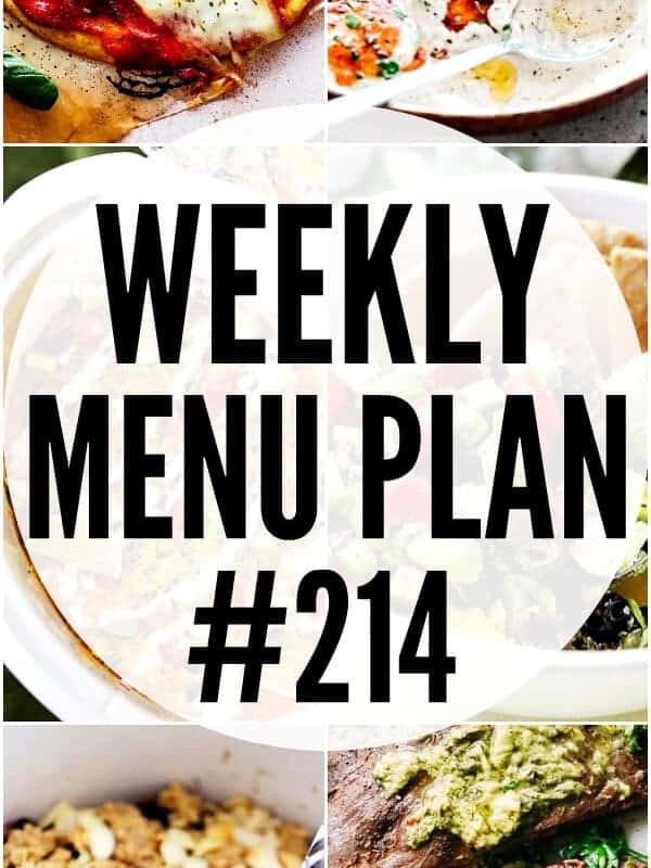 WEEKLY MENU PLAN #214 PIN IMAGE