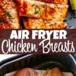 Air Fryer Chicken Breasts Pin Image