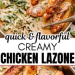 Chicken lazone Pinterest image.