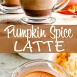pumpkin spice latte pin image
