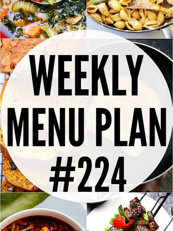 WEEKLY MENU PLAN 224 PIN IMAGE