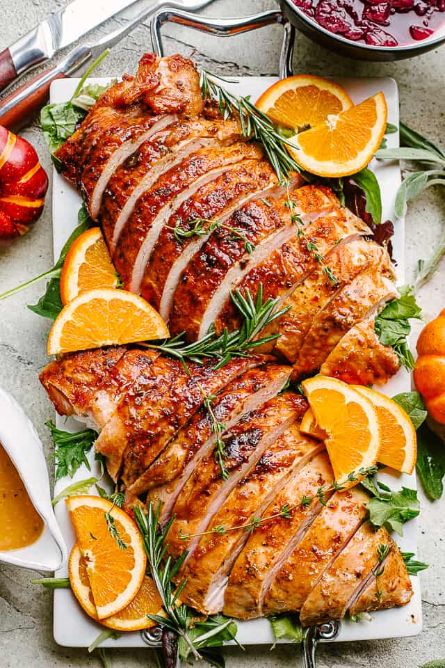 Finger-licking delicious roast turkey breast - Mothers Day Dinner Ideas