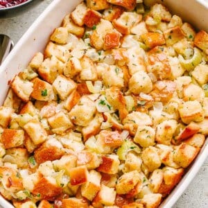 Traditional Thanksgiving Stuffing or Dressing.