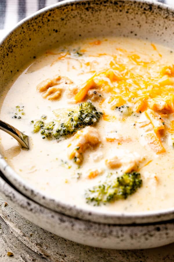 Instant Pot Broccoli Cheese Soup with Chicken | Diethood