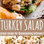 turkey salad pin image