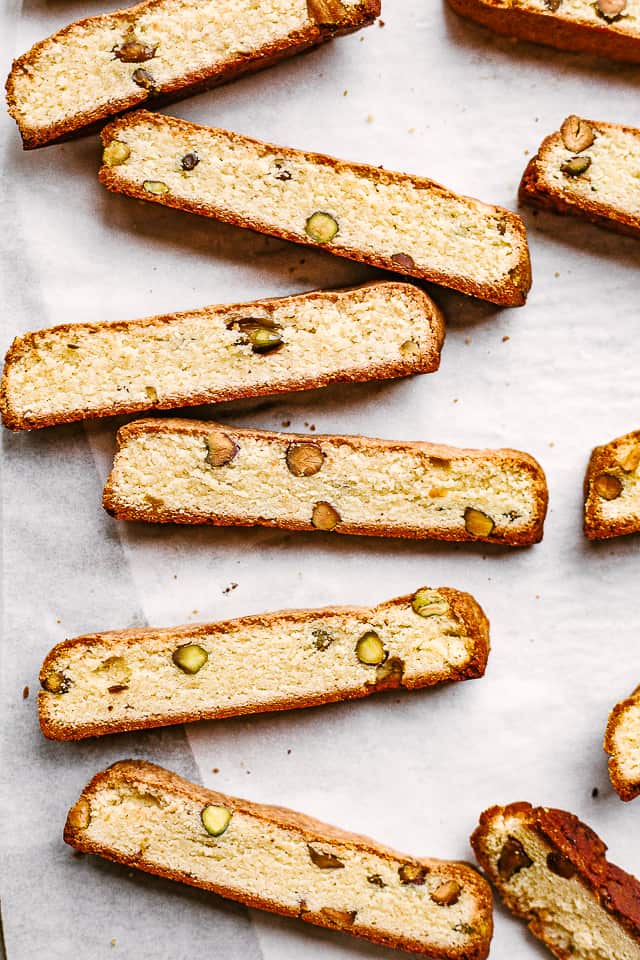 twice baked pistachio biscotti