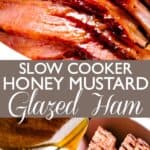 honey glazed ham pin image