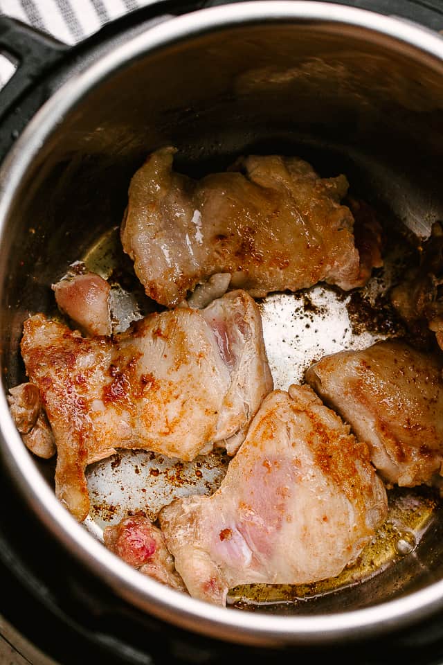 browning chicken thighs in an instant pot
