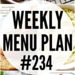 weekly menu plan 234 pin image
