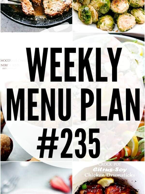 WEEKLY MENU PLAN 235 PIN IMAGE