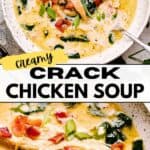 Crack Chicken Soup Pinterest image.