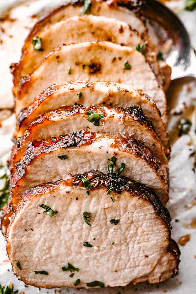 Crock Pot Garlic Balsamic Pork Loin Recipe Diethood