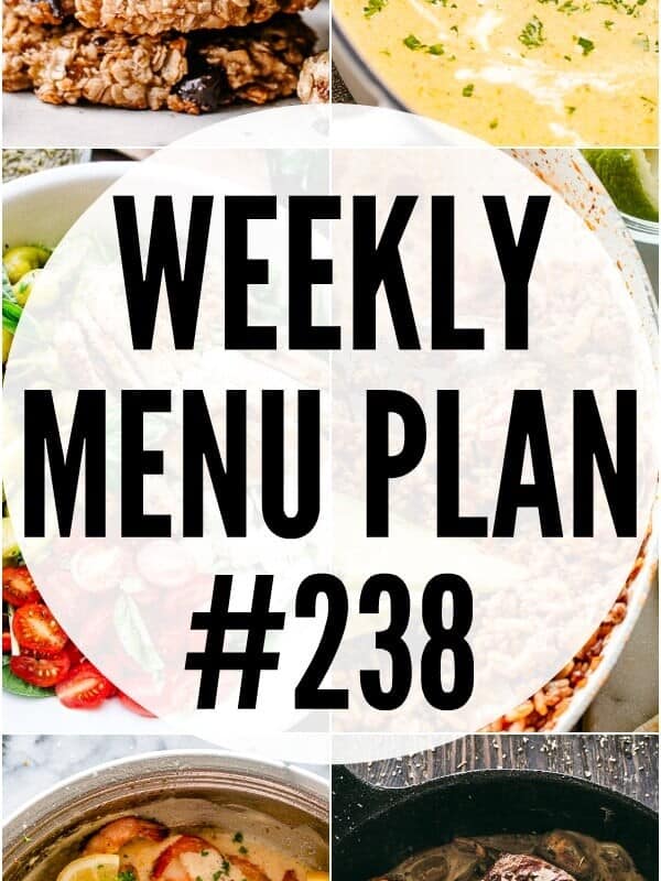 WEEKLY MENU PLAN 238 PIN IMAGE