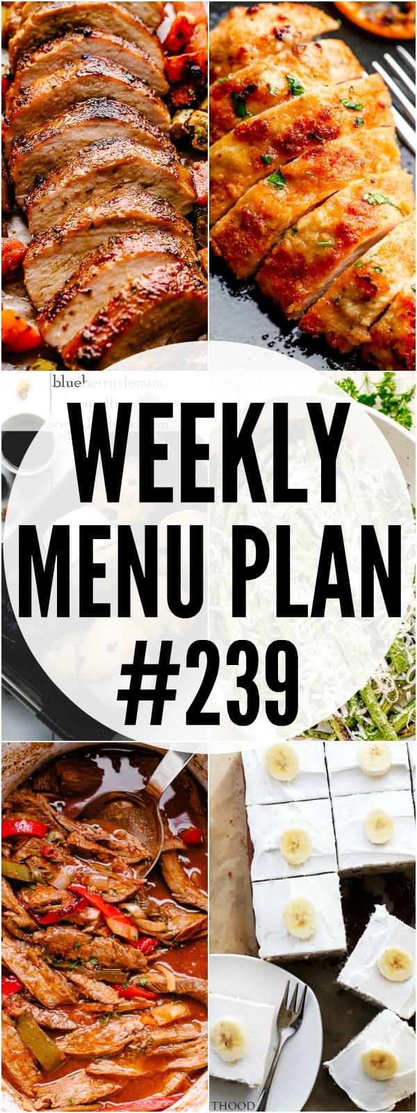 weekly menu plan 239 pin image