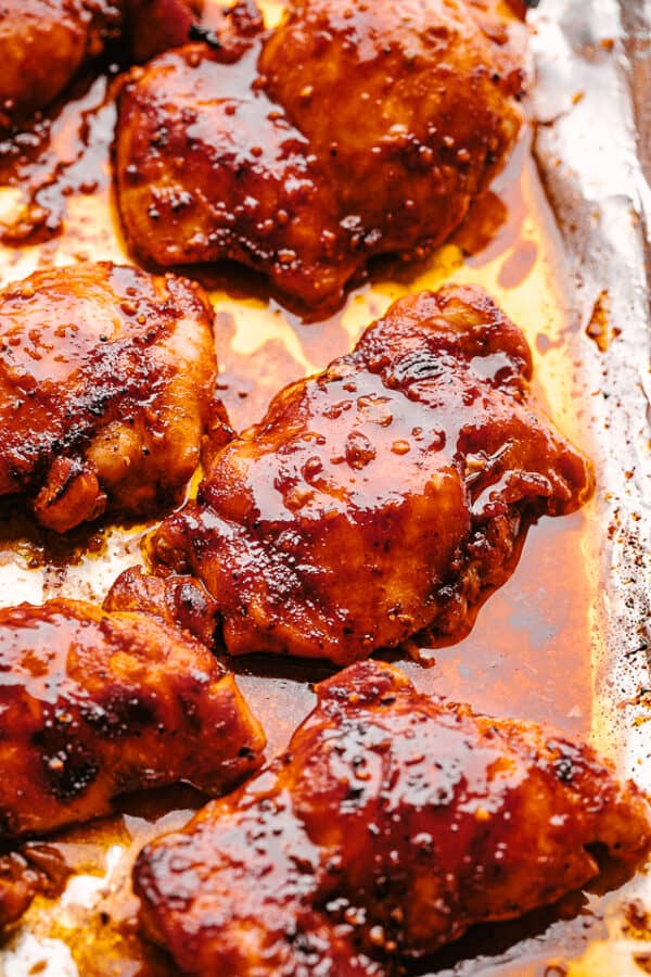 Secret Ingredient Glazed Chicken Thighs Recipe | Diethood