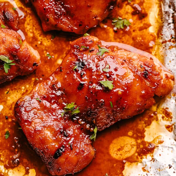 Secret Ingredient Glazed Chicken Thighs Recipe | Diethood