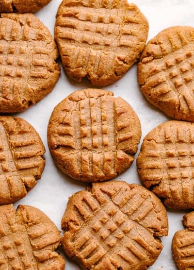 Peanut Butter Keto Cookies Close Up