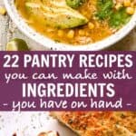 22 pantry recipes pinterest collage