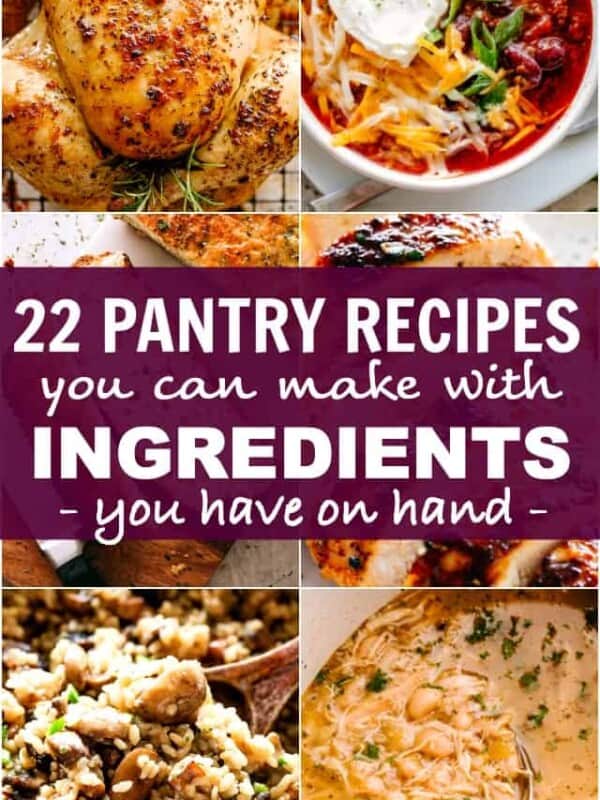 pantry recipes pinterest image