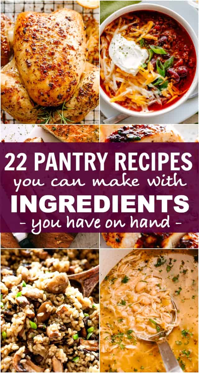 pantry recipes pinterest image