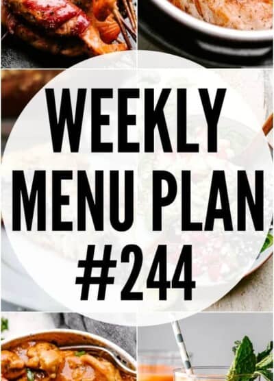 weekly menu plan 244 pinterest mage