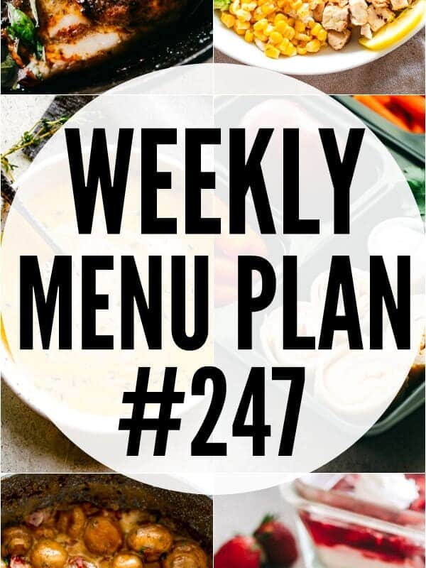 WEEKLY MENU PLAN PIN IMAGE