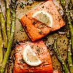 roasted sockeye salmon fillets with asparagus