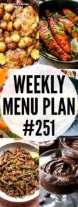 WEEKLY MENU PLAN (#251) PINTEREST IMAGE