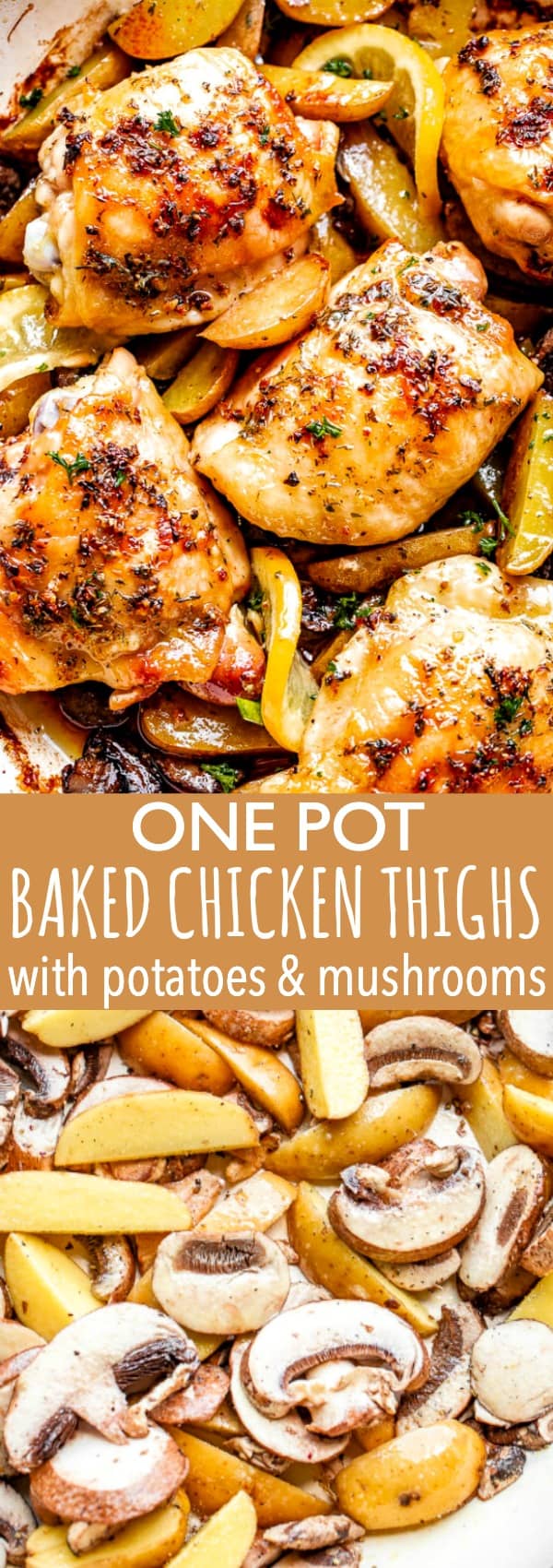 Baked Chicken Thighs Recipe with Potatoes | Diethood