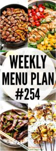 WEEKLY MENU PLAN #254 PINTEREST IMAGE