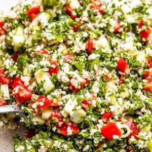 Homemade Tabbouleh Salad in a bowl