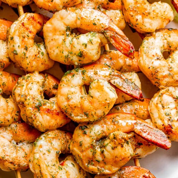 Garlic Basil Grilled Shrimp Skewers | How to Make The Best Grilled Shrimp