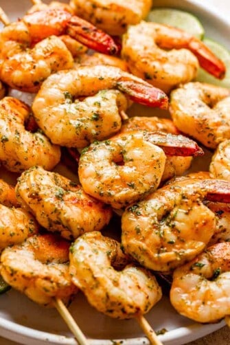 Garlic Basil Grilled Shrimp Skewers | How to Make The Best Grilled Shrimp