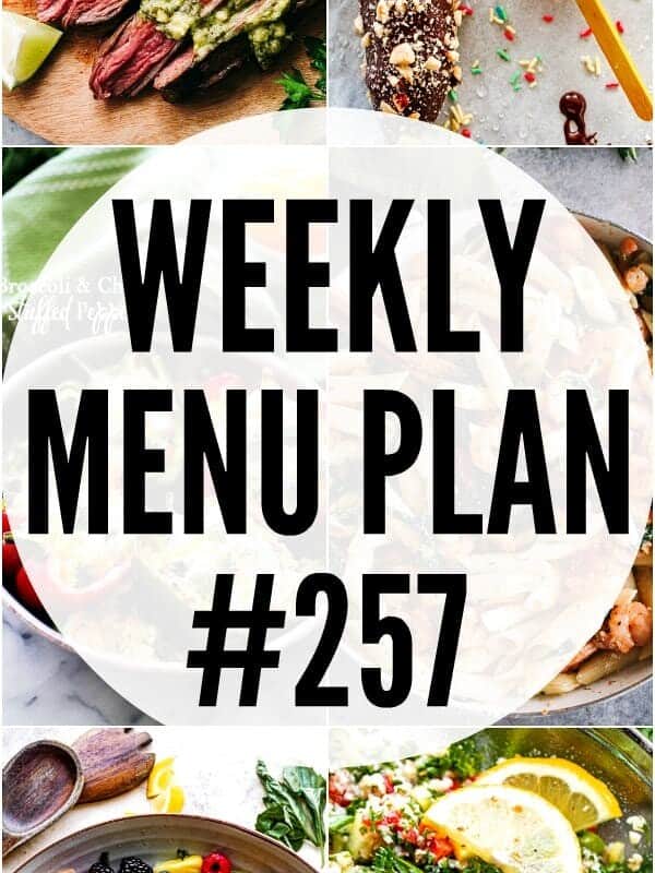 WEEKLY MENU PLAN 257 PINTEREST IMAGE